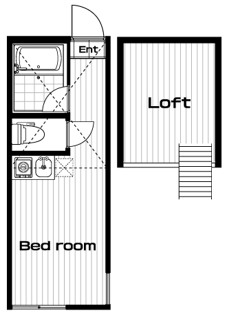 白楽駅の賃貸 59,000円 間取り図