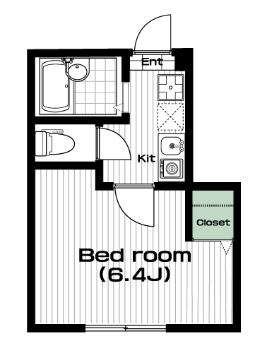 下北沢駅の賃貸 75,000円 間取り図
