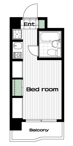 明大前駅の賃貸 54,000円 間取り図