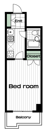 宮崎台駅の賃貸 64,000円 間取り図