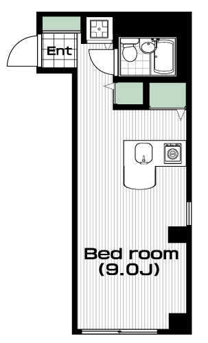 下高井戸駅の賃貸 65,000円 間取り図