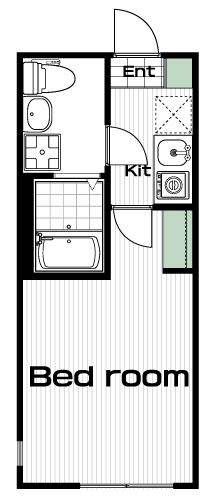 大倉山駅の賃貸 69,000円 間取り図