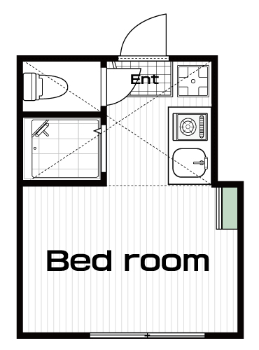 市ケ谷駅の賃貸 68,000円 間取り図