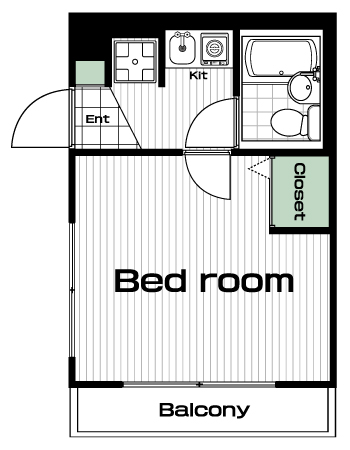 成城学園前駅の賃貸 49,000円 間取り図