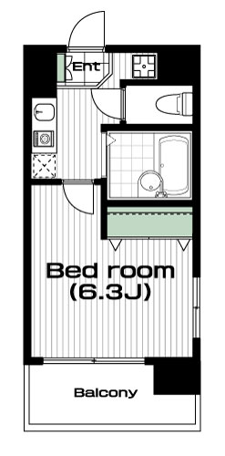 坂戸駅の賃貸 51,000円 間取り図