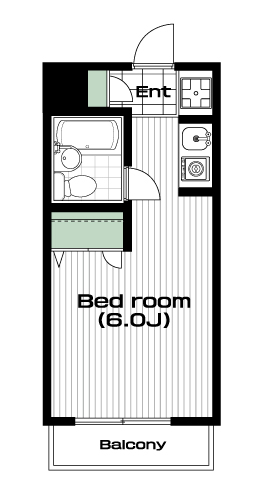 上板橋駅の賃貸 49,000円 間取り図
