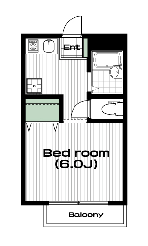 東大宮駅の賃貸 41,500円 間取り図