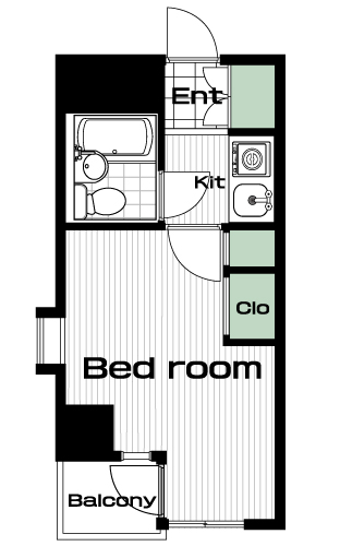 大岡山駅の賃貸 62,000円 間取り図