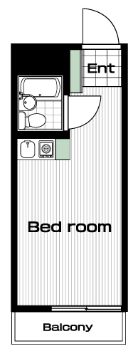 市ケ谷駅の賃貸 60,000円 間取り図