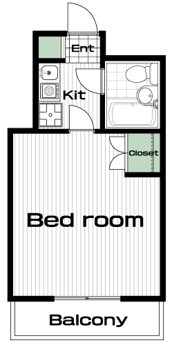 蒲田駅の賃貸 59,000円 間取り図