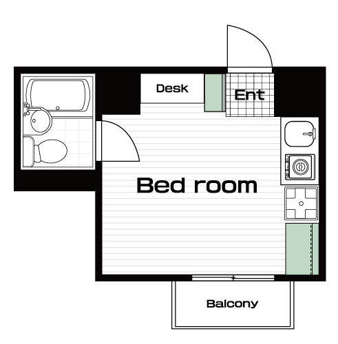 八王子駅の賃貸 37,000円 間取り図