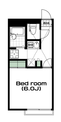 坂戸駅の賃貸 45,000円 間取り図