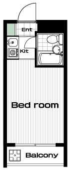 池上駅の賃貸 45,000円 間取り図