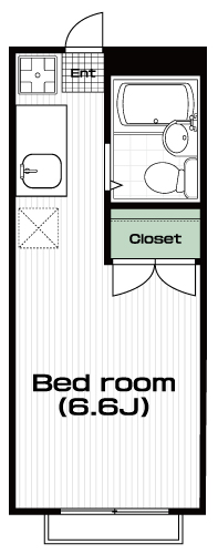 大塚・帝京大学駅の賃貸 29,000円 間取り図