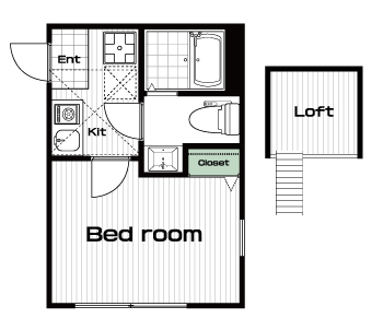 日吉駅の賃貸 65,000円 間取り図