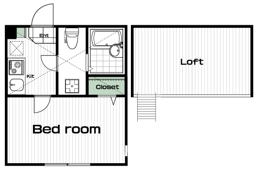 生田駅の賃貸 62,000円 間取り図
