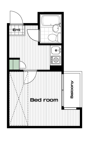 坂戸駅の賃貸 25,000円 間取り図