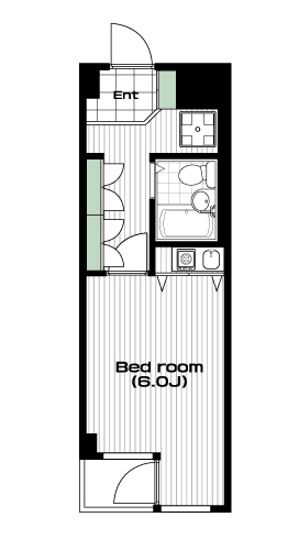 成増駅の賃貸 48,000円 間取り図