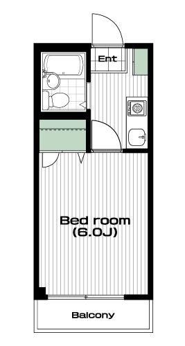 南与野駅の賃貸 32,000円 間取り図