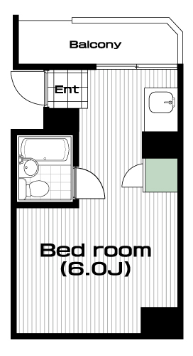 初台駅の賃貸 55,000円 間取り図