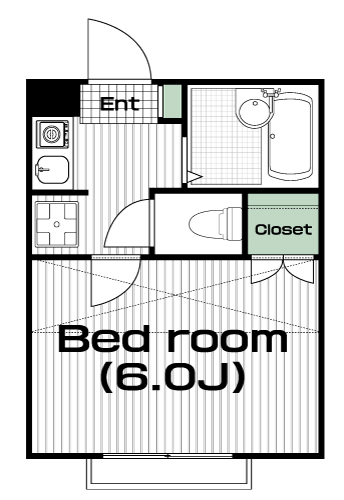 武蔵小金井駅の賃貸 45,000円 間取り図