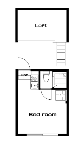 中板橋駅の賃貸 63,000円 間取り図