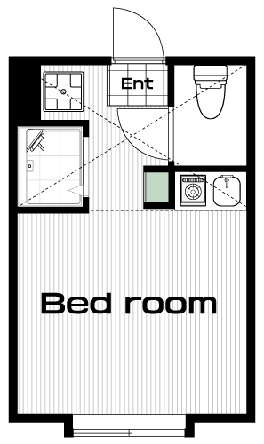上石神井駅の賃貸 57,000円 間取り図
