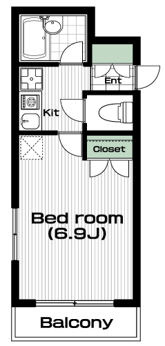 向ヶ丘遊園駅の賃貸 62,000円 間取り図