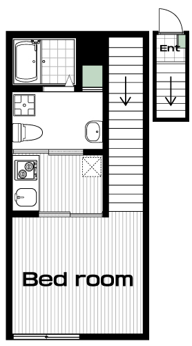 東小金井駅の賃貸 60,000円 間取り図