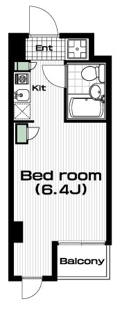三軒茶屋駅の賃貸 68,000円 間取り図