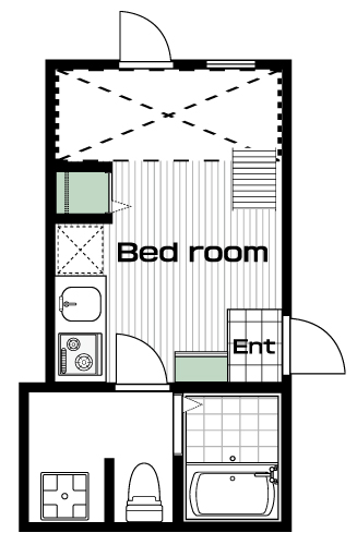 四ツ谷駅の賃貸 87,000円 間取り図