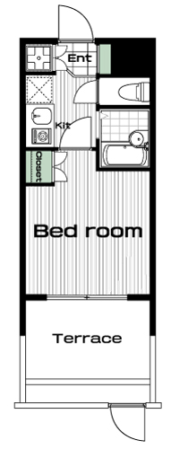 駒沢大学駅の賃貸 87,000円 間取り図