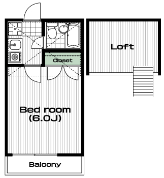 向ヶ丘遊園駅の賃貸 32,000円 間取り図