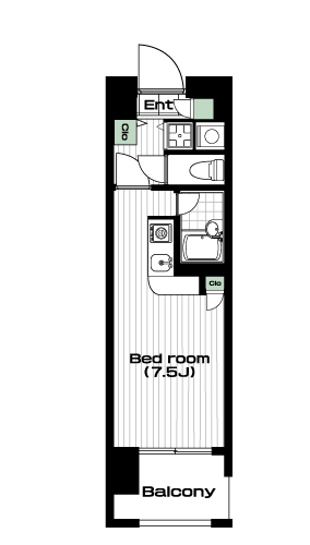 新百合ヶ丘駅の賃貸 55,000円 間取り図