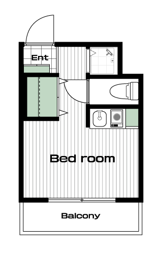 板橋区役所前駅の賃貸 56,000円 間取り図