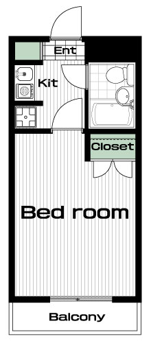 池上駅の賃貸 62,000円 間取り図