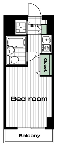駒場東大前駅の賃貸 75,000円 間取り図