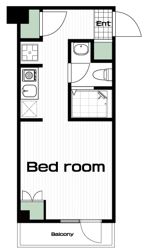 三鷹駅の賃貸 65,500円 間取り図