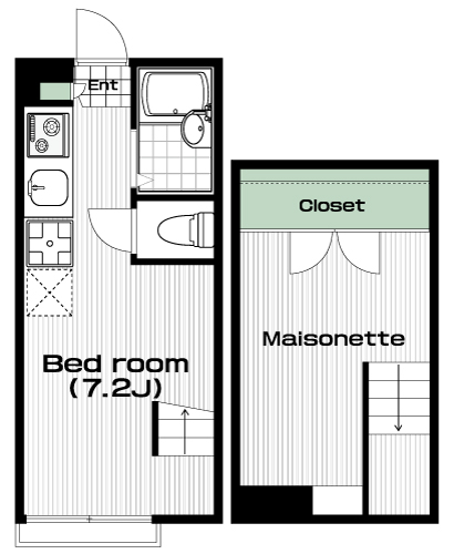 つつじヶ丘駅の賃貸 66,000円 間取り図