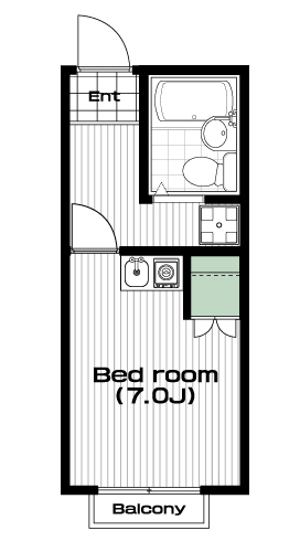 南与野駅の賃貸 32,000円 間取り図