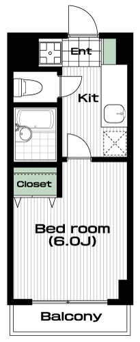 生田駅の賃貸 65,000円 間取り図