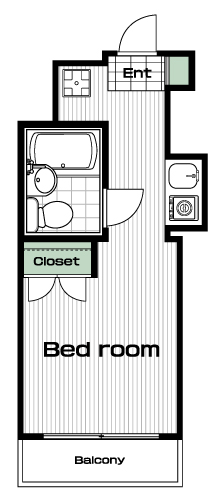 明大前駅の賃貸 58,000円 間取り図