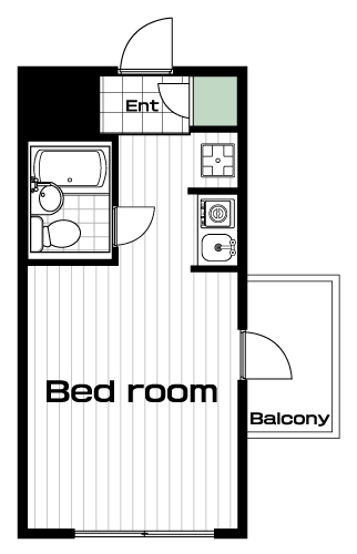 用賀駅の賃貸 60,000円 間取り図