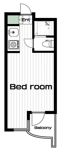 成城学園前駅の賃貸 65,000円 間取り図