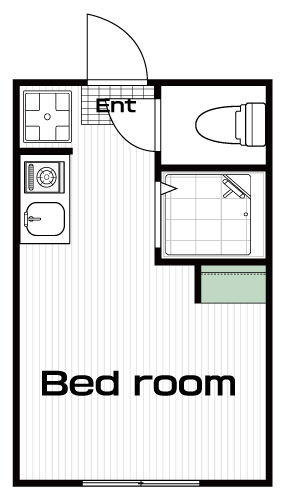 中野駅の賃貸 56,000円 間取り図