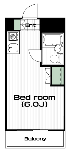 千歳烏山駅の賃貸 63,000円 間取り図