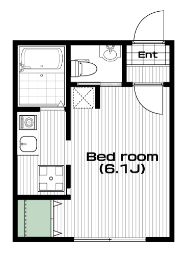 桜台駅の賃貸 65,000円 間取り図