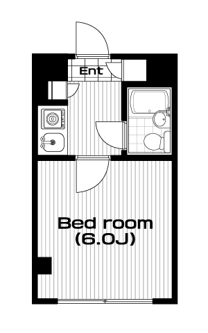護国寺駅の賃貸 65,000円 間取り図