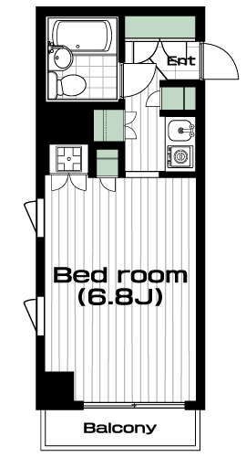 浜田山駅の賃貸 66,000円 間取り図