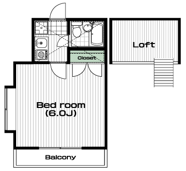 向ヶ丘遊園駅の賃貸 32,000円 間取り図